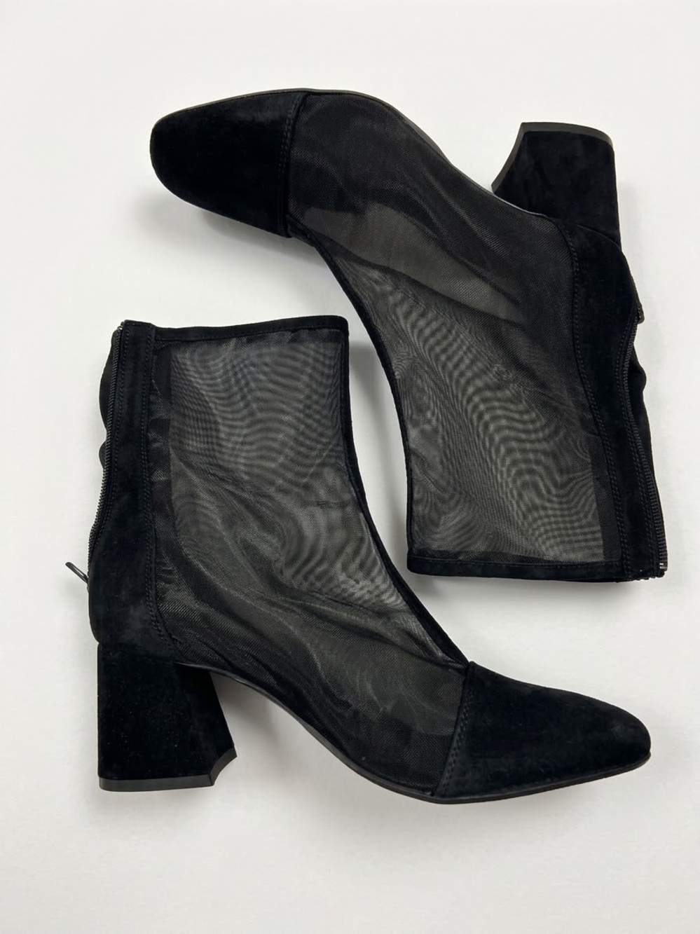 Free People Sheer Mesh Ankle Boots - Size 9.5 new without box